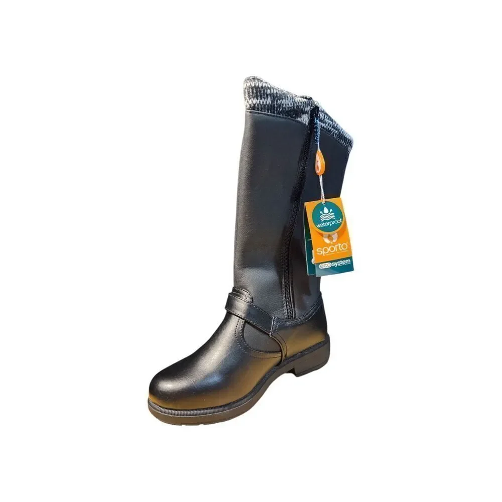 Sporto Women’s Iceland Black/ Grey Boot Size 6M NWB